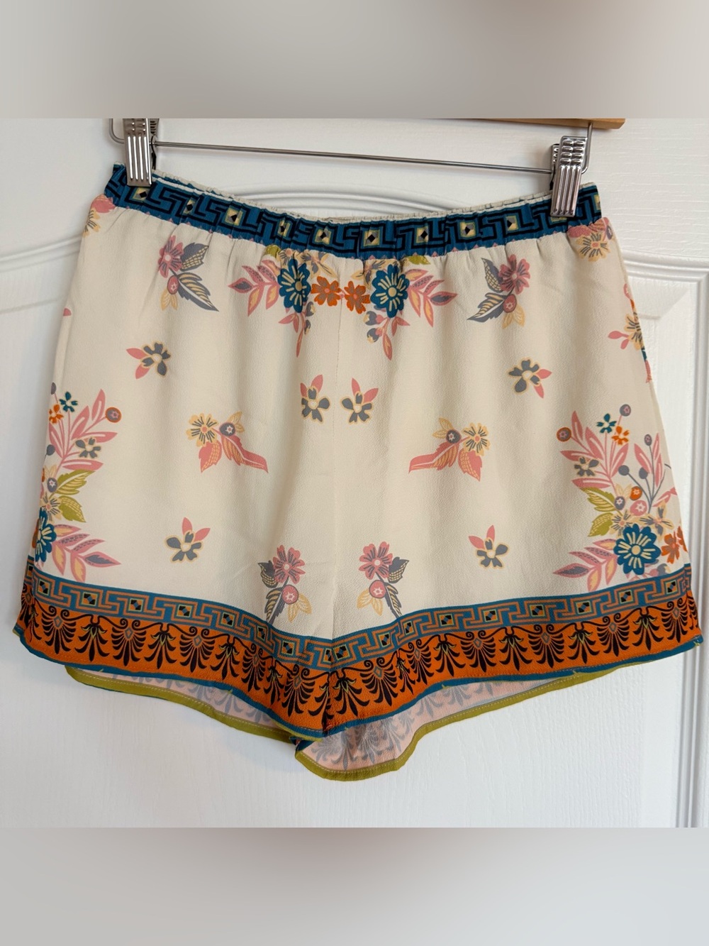 Flying Tomato Floral Print Lined Shorts Boho Festival Resort Pull-On Shorts
